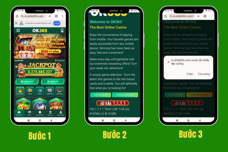 Hướng dẫn tải app OK365 trên hệ điều hành Android
